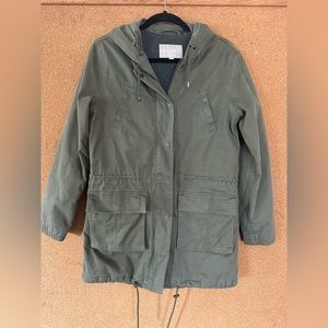 Banana Republic (never before worn!) Lined Utility Overcoat with drawstrings